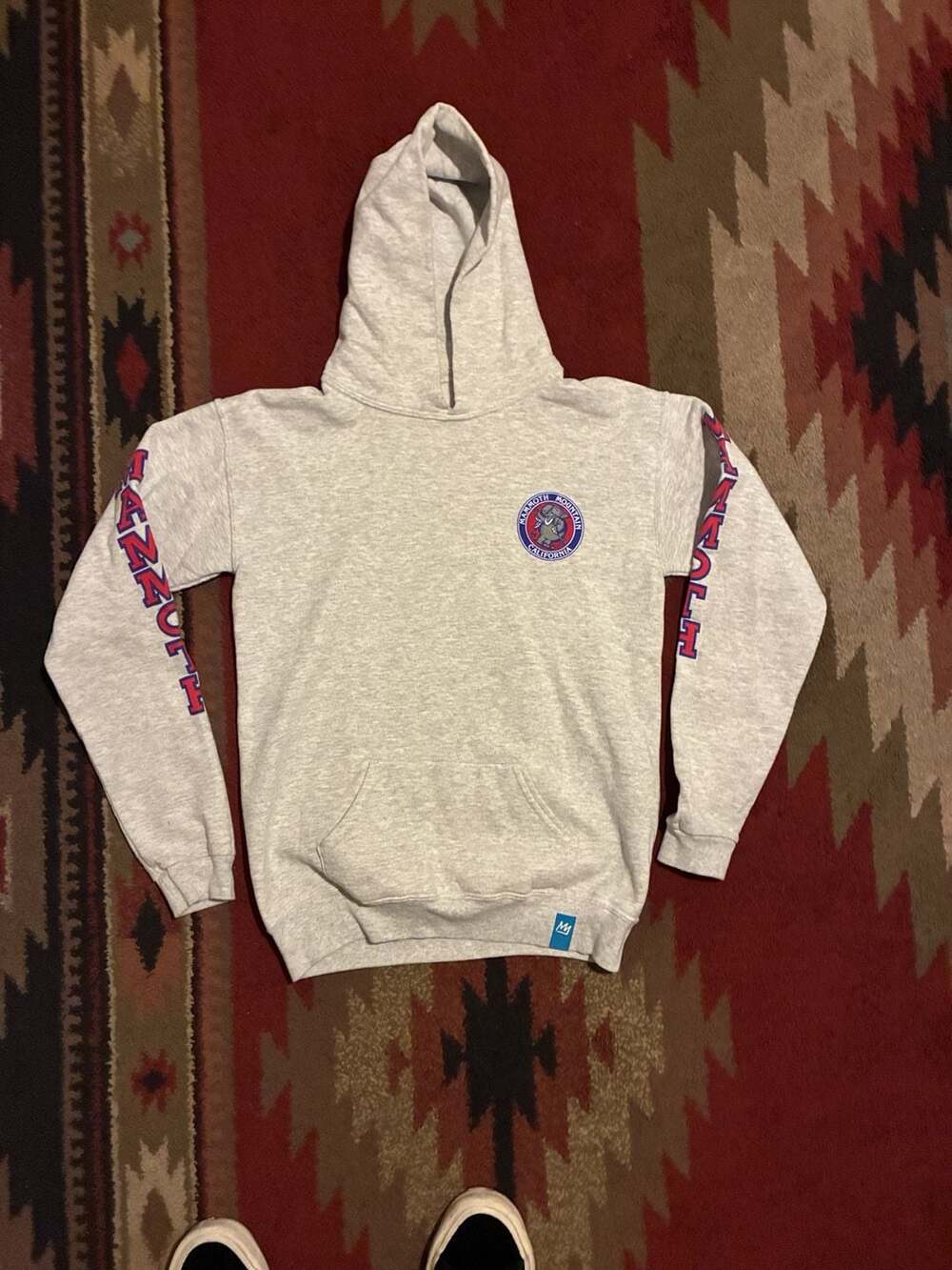 Kids Mammoth Mountain Hoodie Size XL Gray Graphic Pullover